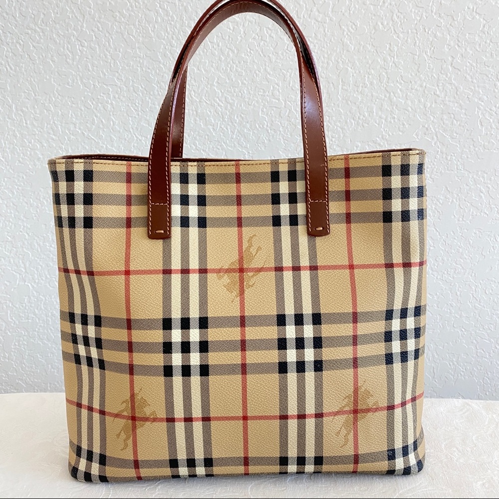 Burberry check tote